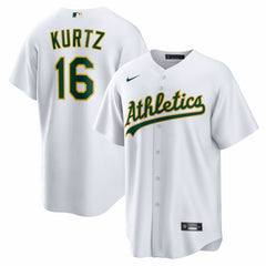 Nick Kurtz Athletics Home Replica Player Jersey - White