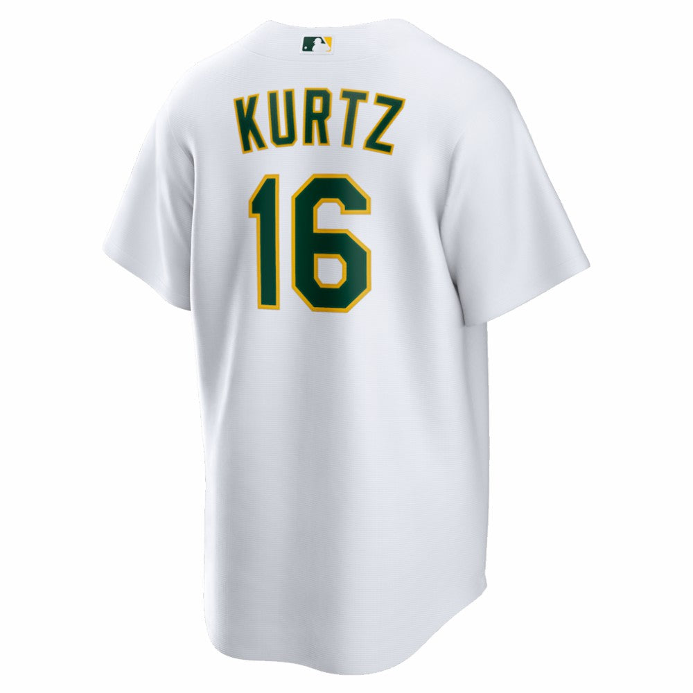Nick Kurtz Athletics Home Replica Player Jersey - White