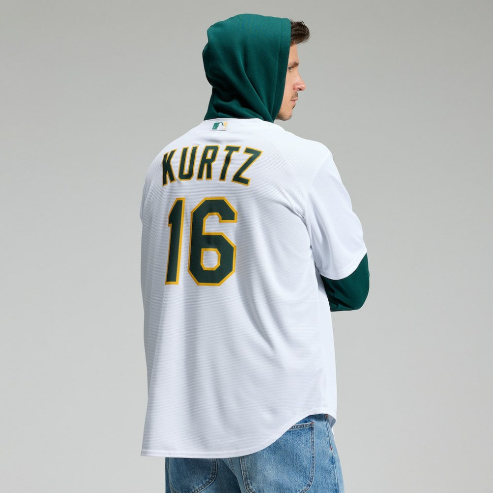 Nick Kurtz Athletics Home Replica Player Jersey - White