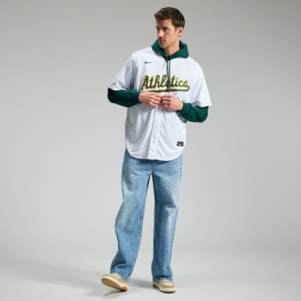 Nick Kurtz Athletics Home Replica Player Jersey - White