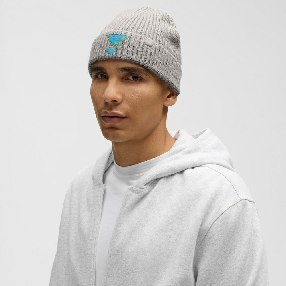 St. Louis Blues lululemon Unisex Close-Fit Wool-Blend Ribbed Beanie Heathered Gull Grey