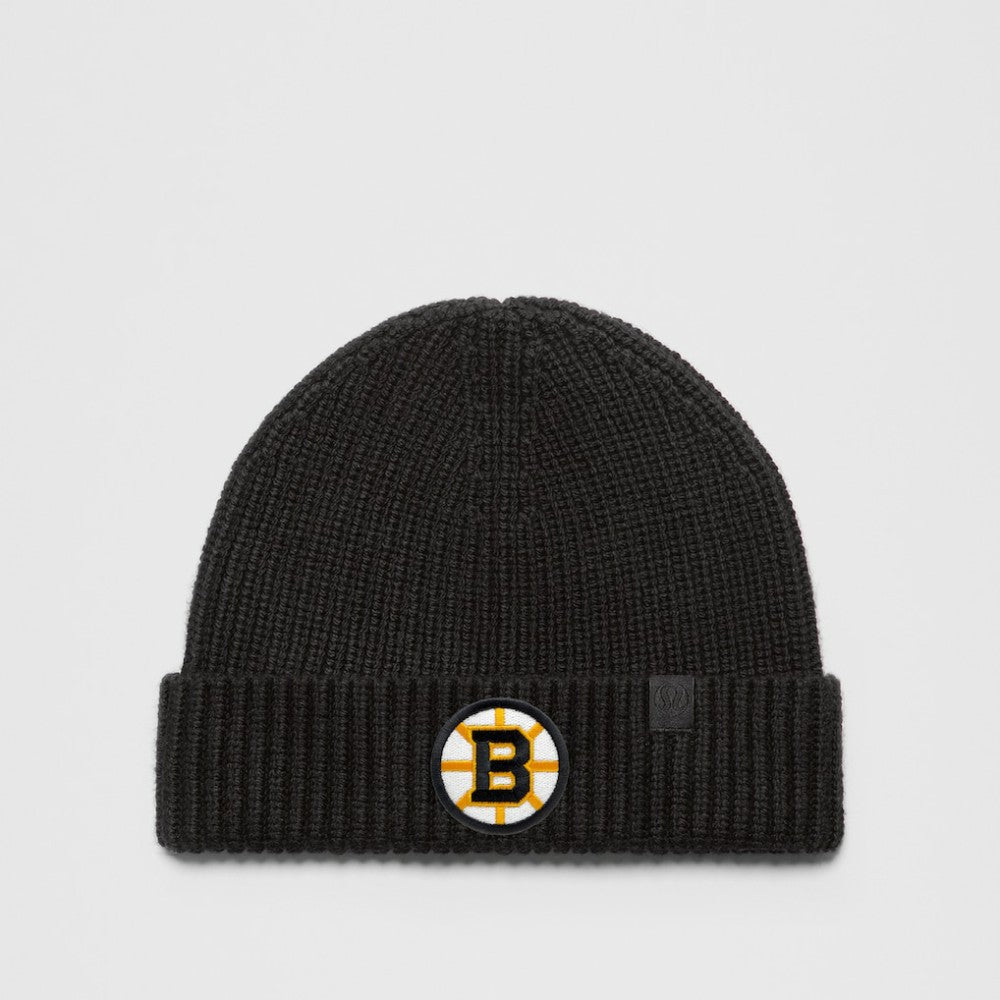 Boston Bruins lululemon Unisex Close-Fit Wool-Blend Ribbed Beanie Black
