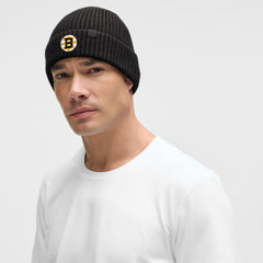 Boston Bruins lululemon Unisex Close-Fit Wool-Blend Ribbed Beanie Black