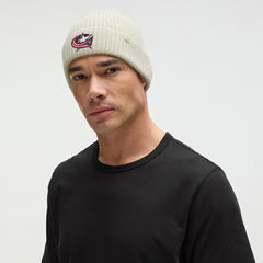 Columbus Blue Jackets lululemon Unisex Close-Fit Wool-Blend Ribbed Beanie Heathered Bone