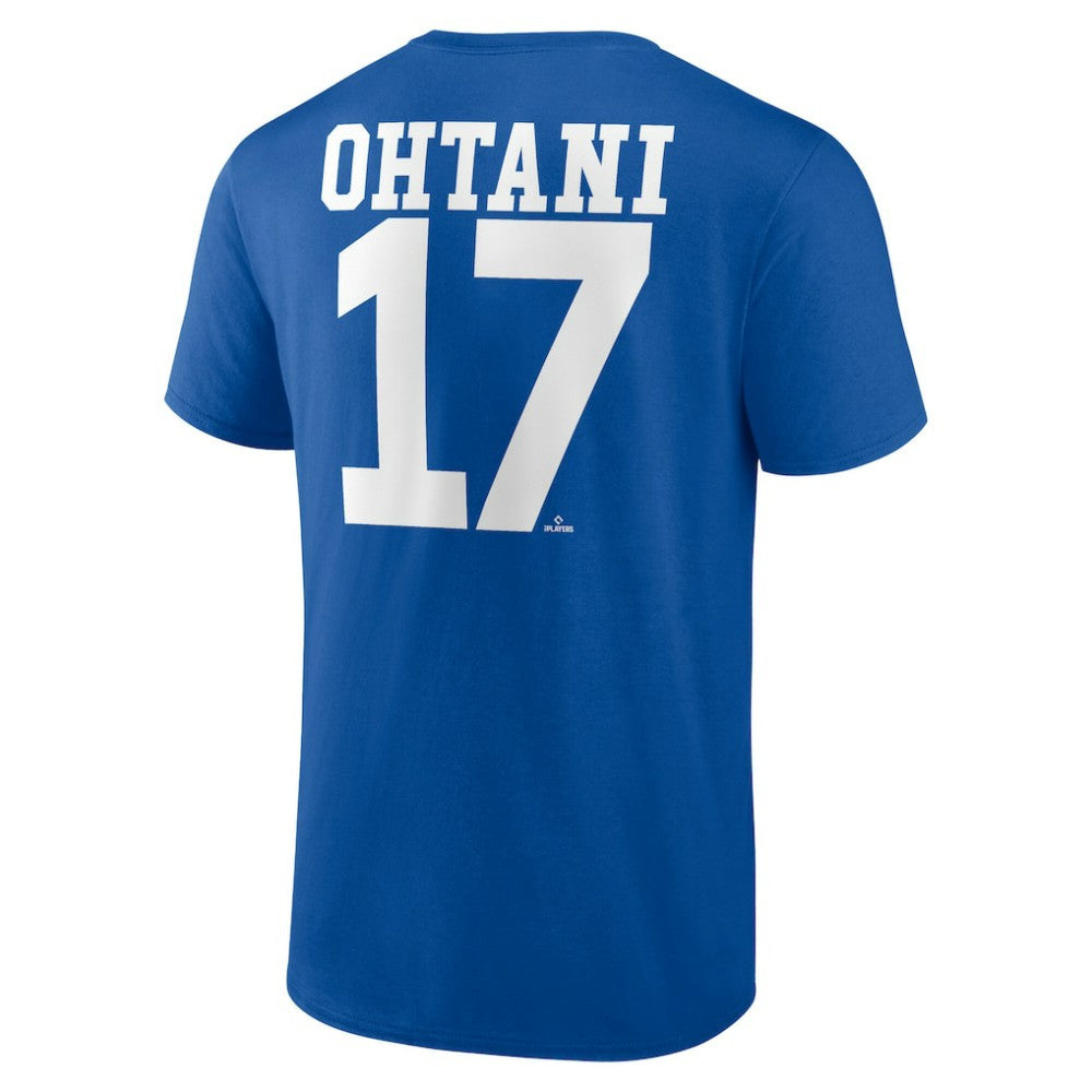 Shohei Ohtani Los Angeles Dodgers Player Name & Number T-Shirt Royal