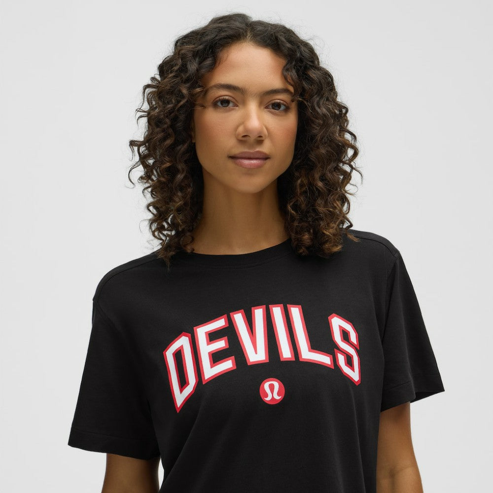 New Jersey Devils lululemon Women's All Yours Organic Cotton T-Shirt Black