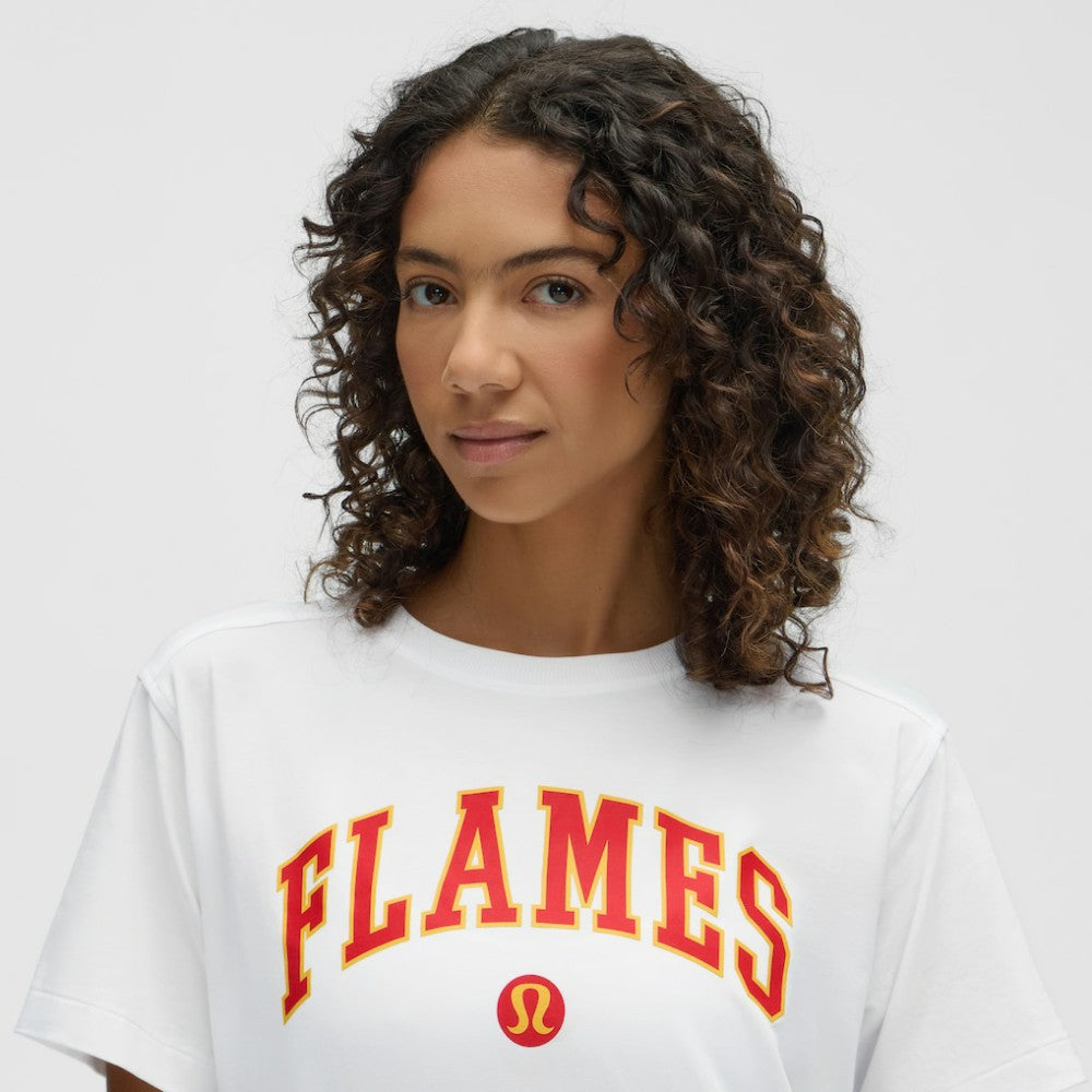 Calgary Flames lululemon Women's All Yours Organic Cotton T-Shirt White