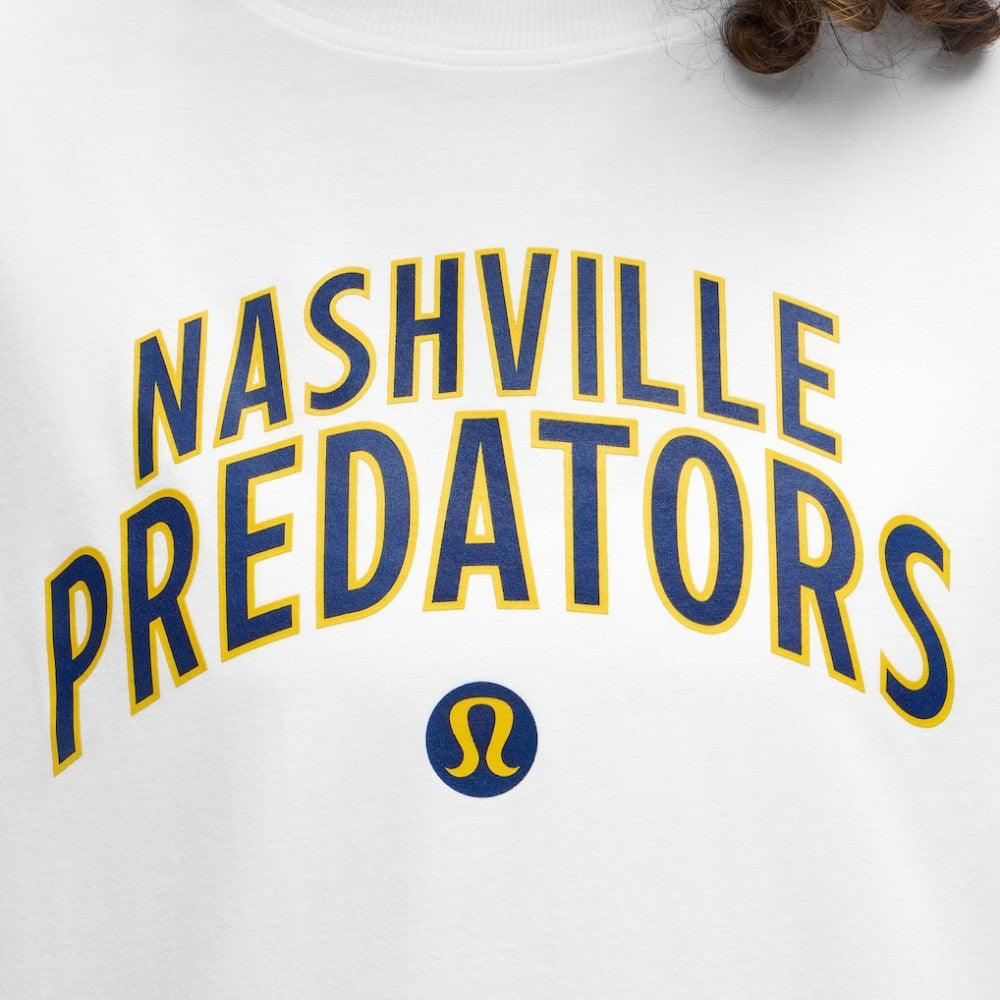 Nashville Predators lululemon Women's All Yours Organic Cotton T-Shirt White
