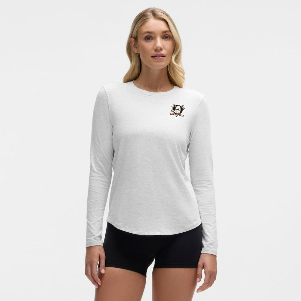 Anaheim Ducks lululemon Women's Love Long Sleeve T-Shirt Heathered Core Ultra Light Grey