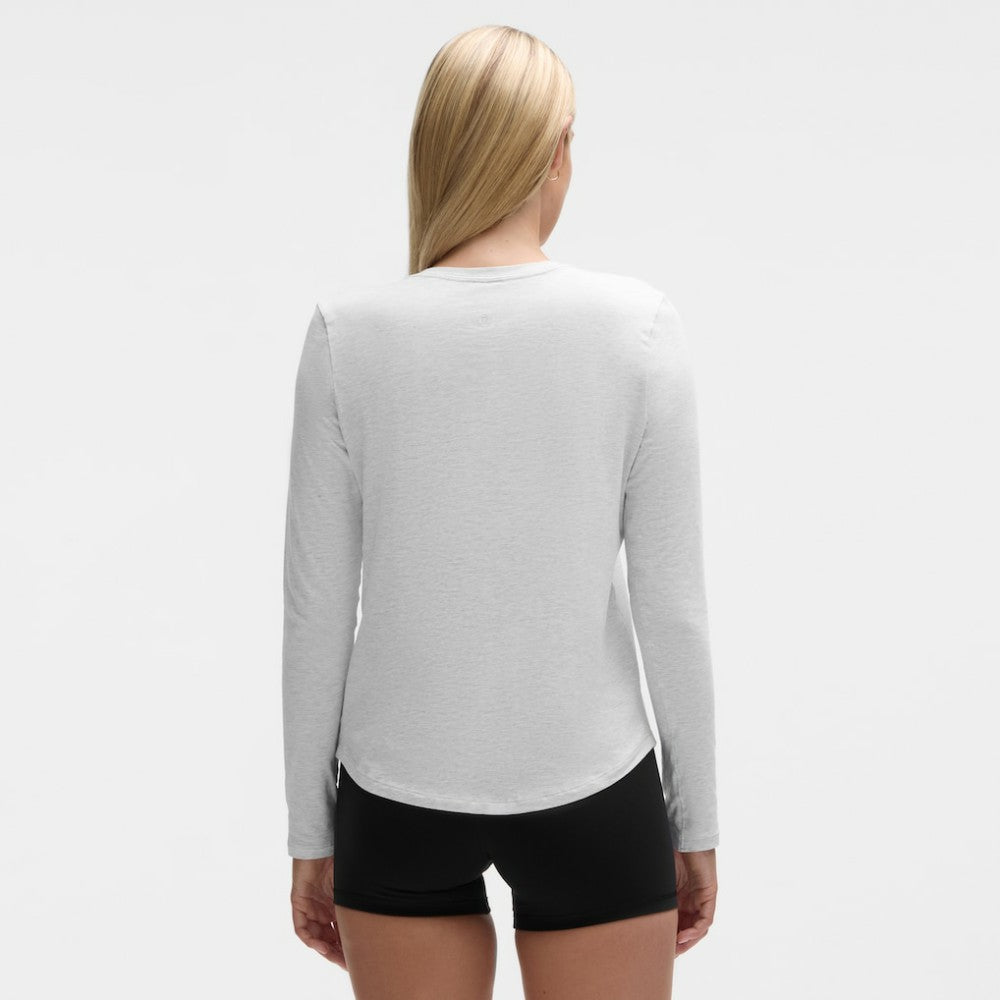 New Jersey Devils lululemon Women's Love Long Sleeve T-Shirt Heathered Core Ultra Light Grey