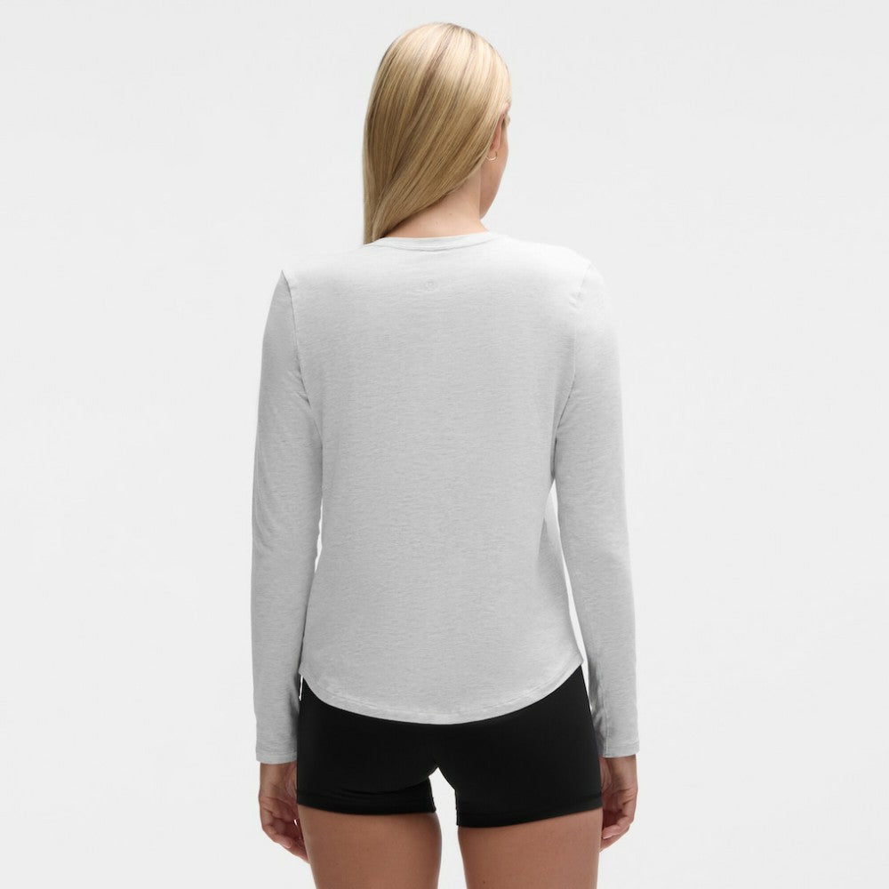 Seattle Kraken lululemon Women's Love Long Sleeve T-Shirt Heathered Core Ultra Light Grey