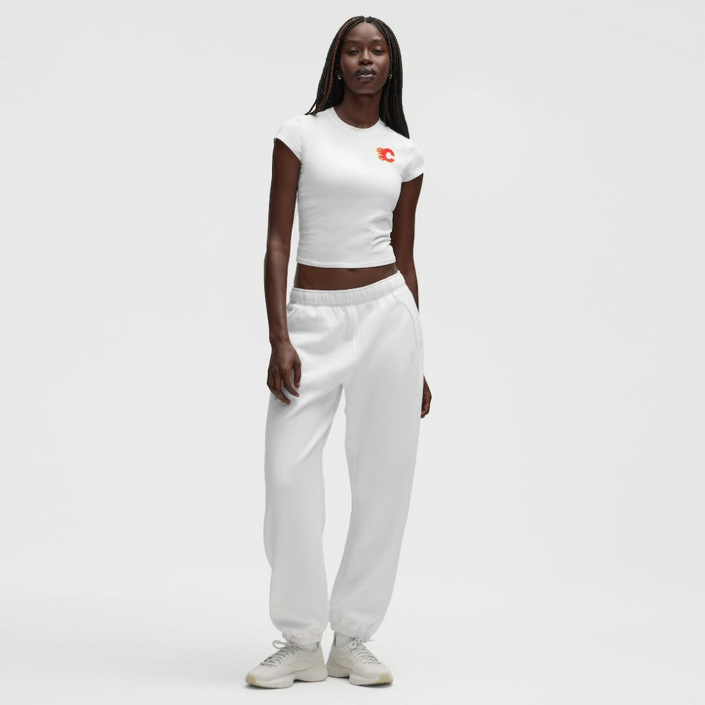 Calgary Flames lululemon Women's Baby T-Shirt White