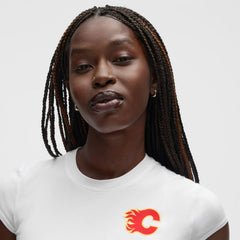 Calgary Flames lululemon Women's Baby T-Shirt White