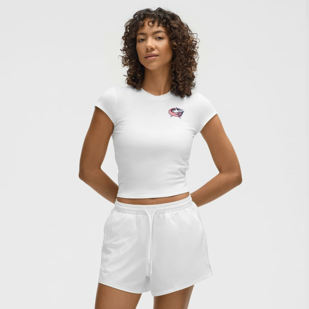 Columbus Blue Jackets lululemon Women's Baby T-Shirt White