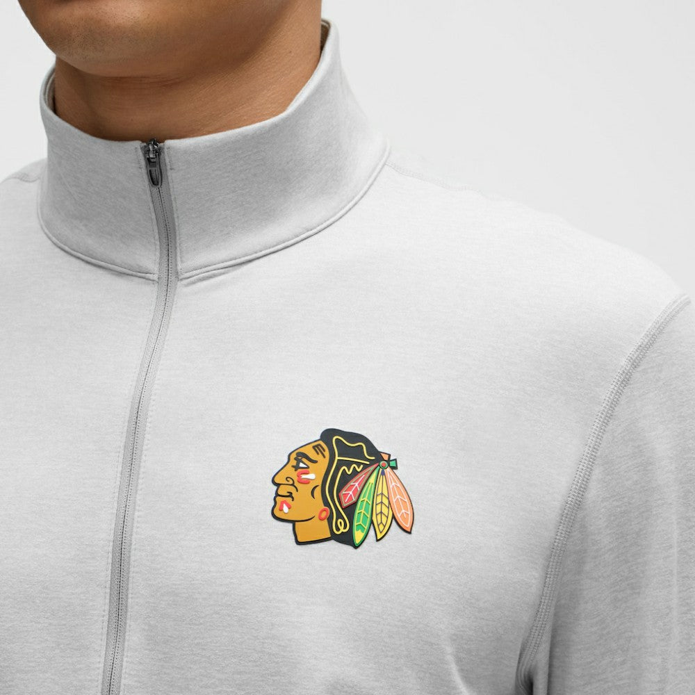 Chicago Blackhawks lululemon Soft Jersey Half-Zip Pullover Heather Gray