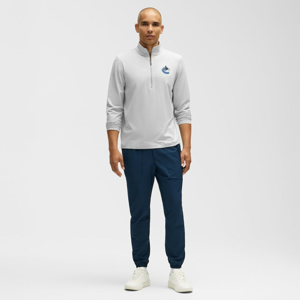 Vancouver Canucks lululemon Soft Jersey Half-Zip Pullover Heather Gray
