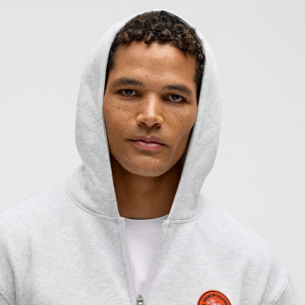 Anaheim Ducks lululemon Steady State Full-Zip Hoodie Heathered Core Ultra Light Grey
