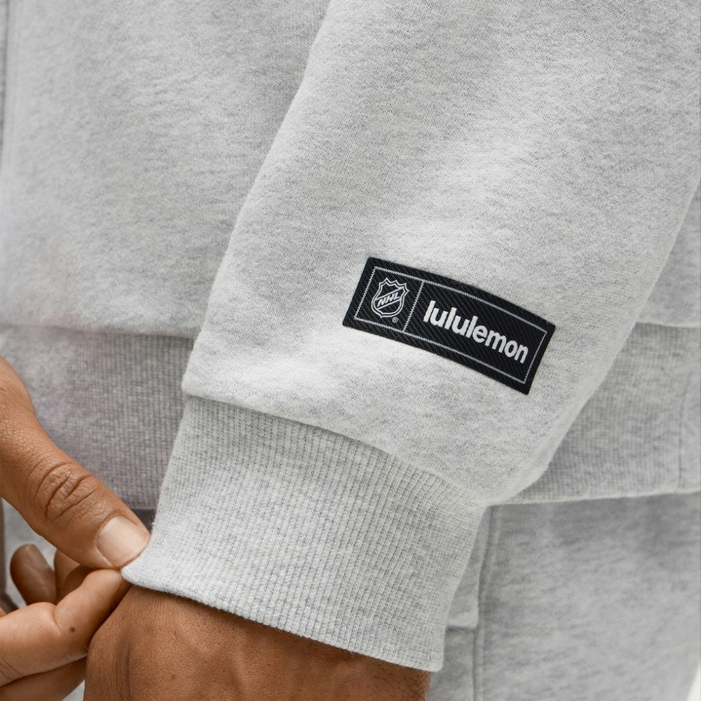 Anaheim Ducks lululemon Steady State Full-Zip Hoodie Heathered Core Ultra Light Grey