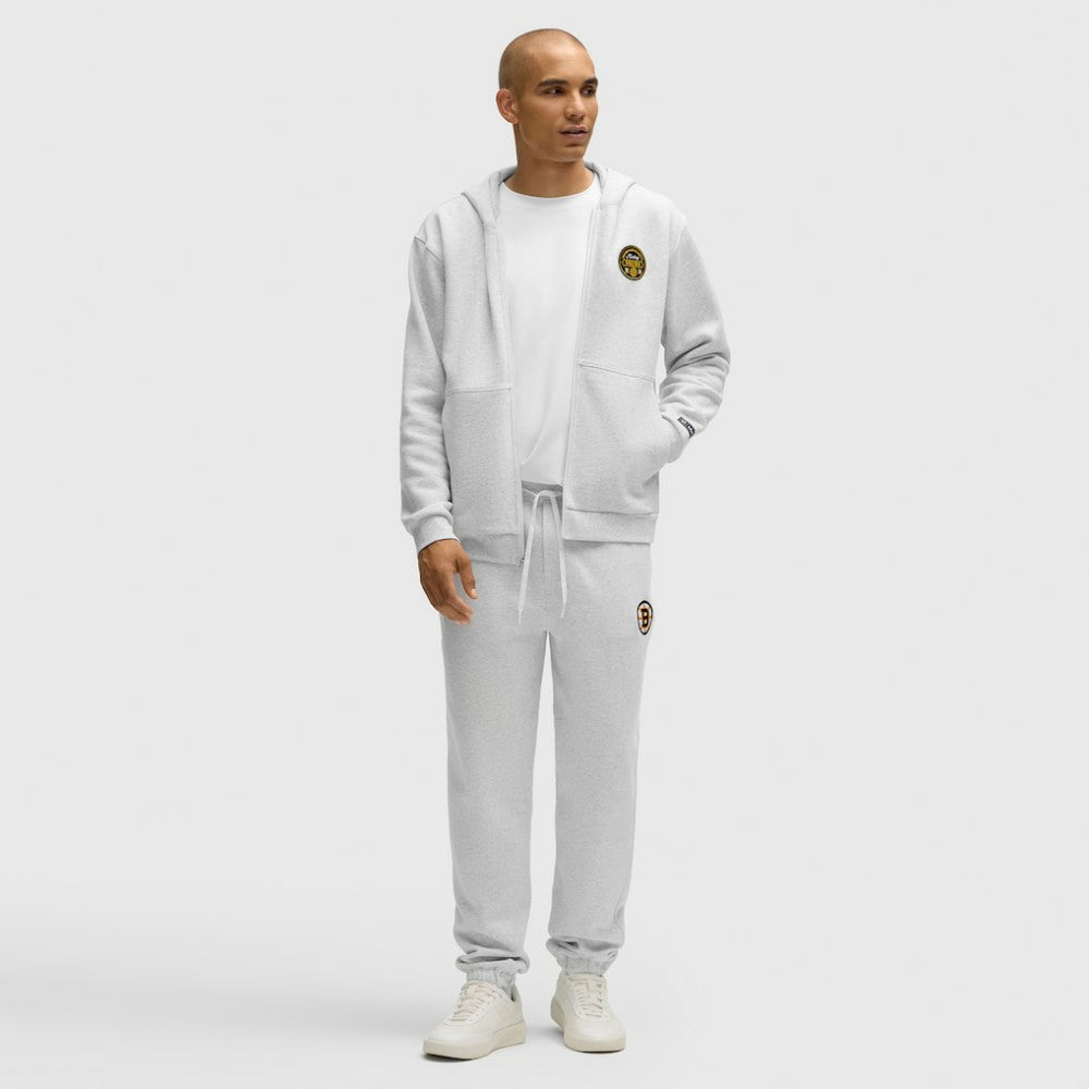 Boston Bruins lululemon Steady State Full-Zip Hoodie Heathered Core Ultra Light Grey
