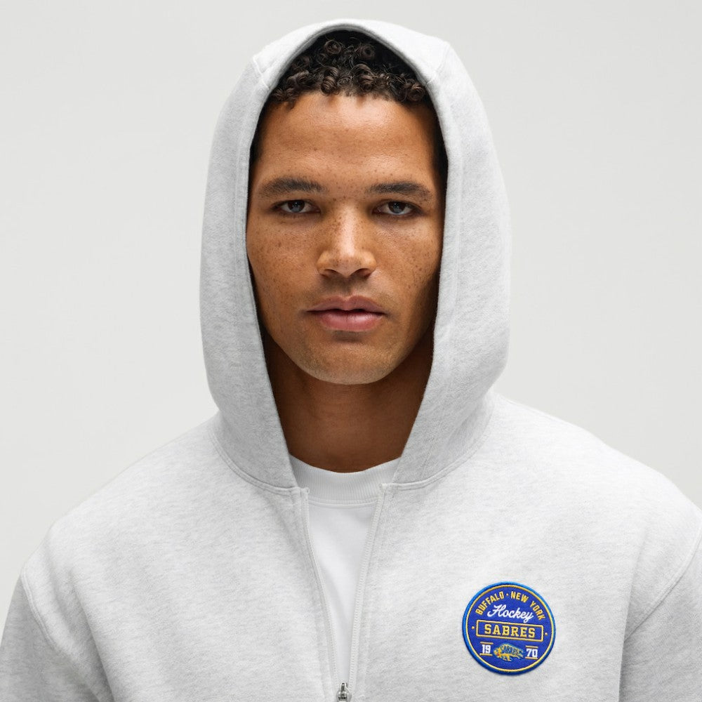 Buffalo Sabres lululemon Steady State Full-Zip Hoodie Heathered Core Ultra Light Grey