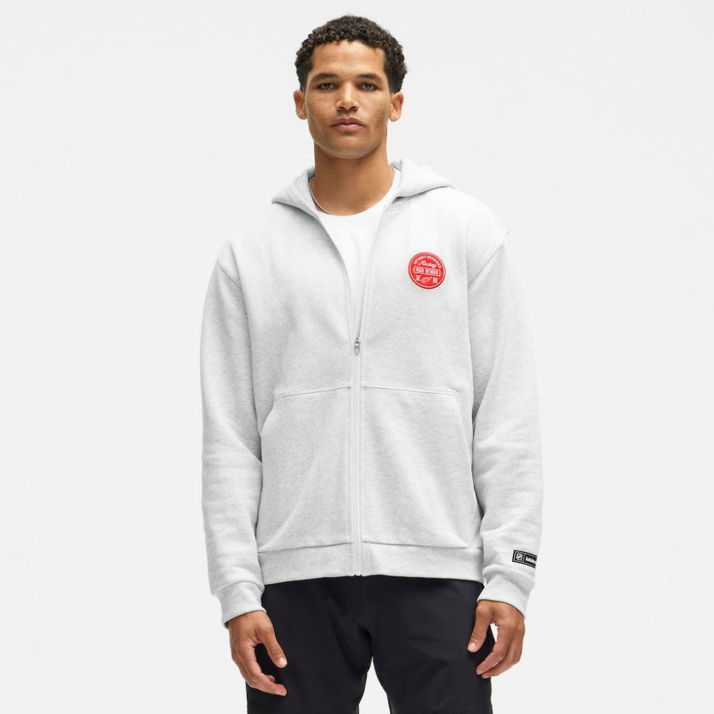 Detroit Red Wings lululemon Steady State Full-Zip Hoodie Heathered Core Ultra Light Grey