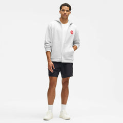Detroit Red Wings lululemon Steady State Full-Zip Hoodie Heathered Core Ultra Light Grey