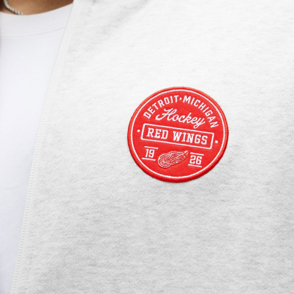 Detroit Red Wings lululemon Steady State Full-Zip Hoodie Heathered Core Ultra Light Grey
