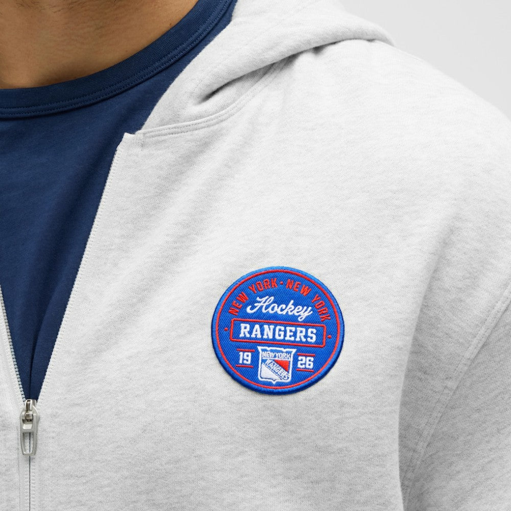 New York Rangers lululemon Steady State Full-Zip Hoodie Heathered Core Ultra Light Grey