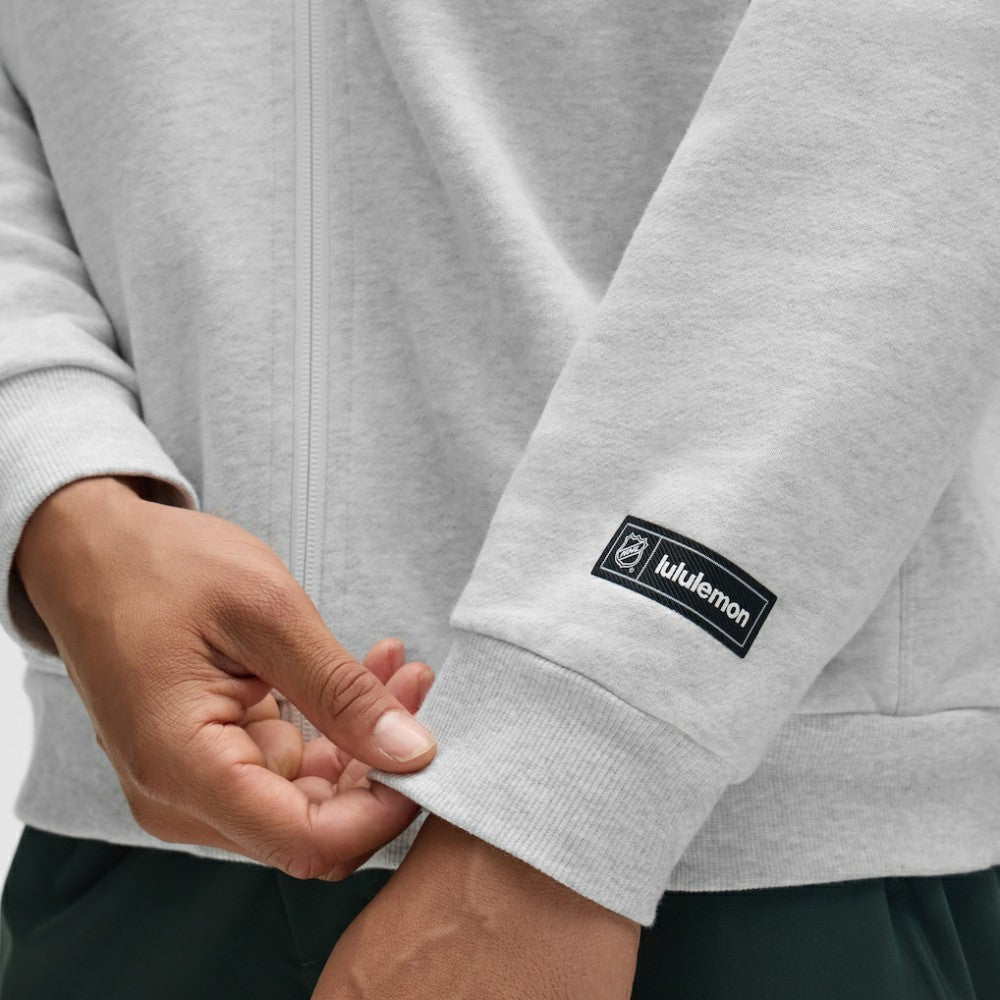 San Jose Sharks lululemon Steady State Full-Zip Hoodie Heathered Core Ultra Light Grey