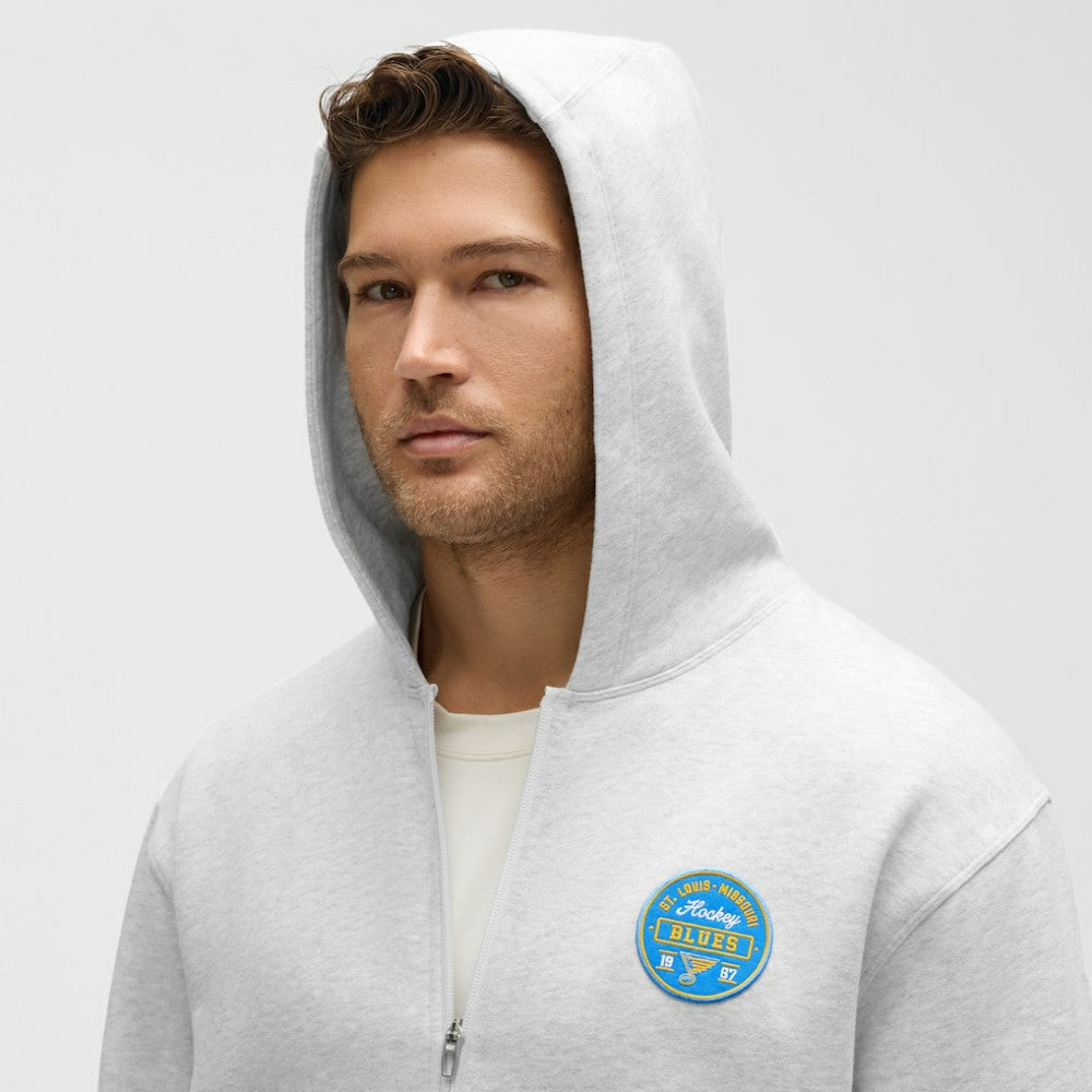 St. Louis Blues lululemon Steady State Full-Zip Hoodie Heathered Core Ultra Light Grey