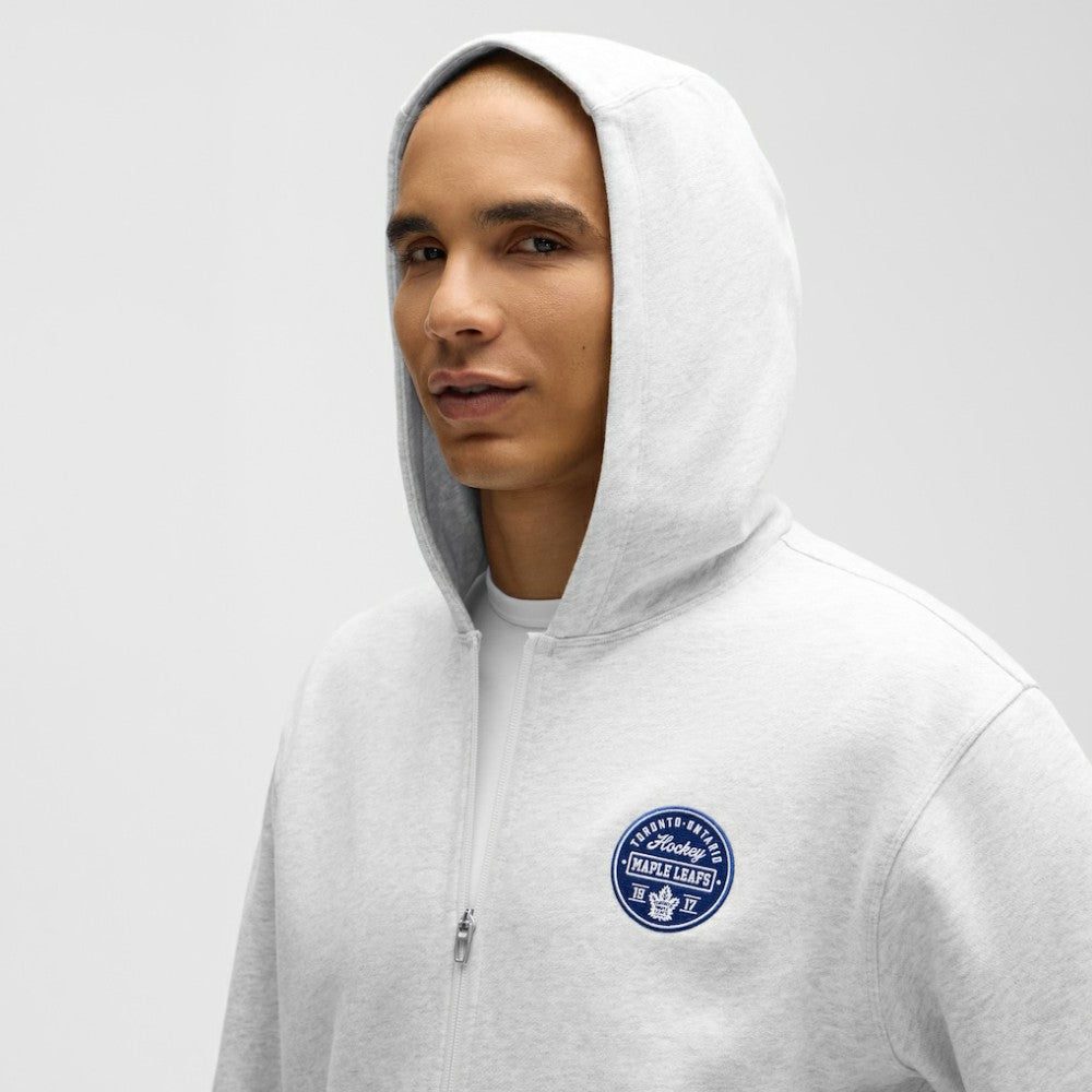 Toronto Maple Leafs lululemon Steady State Full-Zip Hoodie Heathered Core Ultra Light Grey