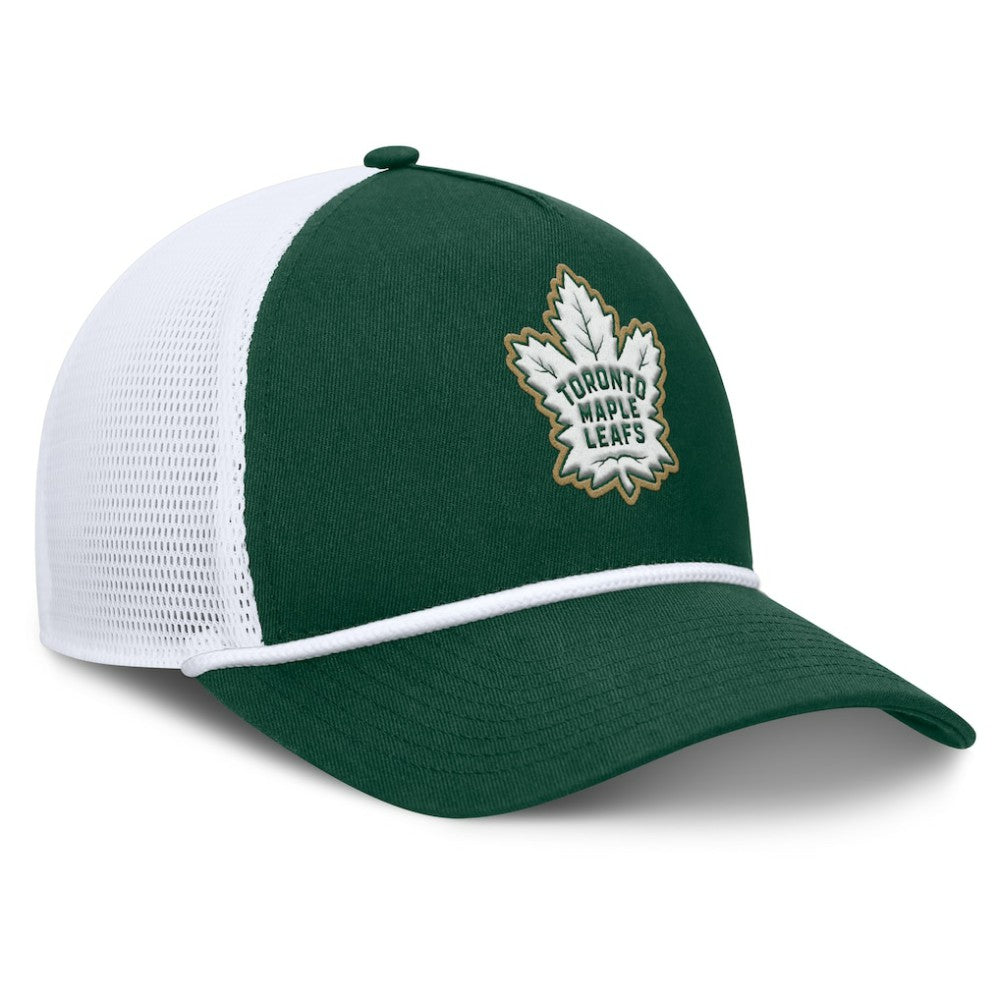 Toronto Maple Leafs Fanatics Bermuda A-Frame Adjustable Hat Green/White