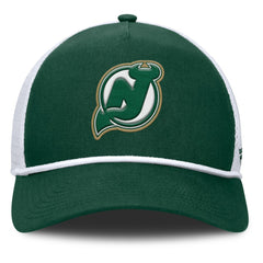 New Jersey Devils Fanatics Bermuda A-Frame Adjustable Hat Green/White