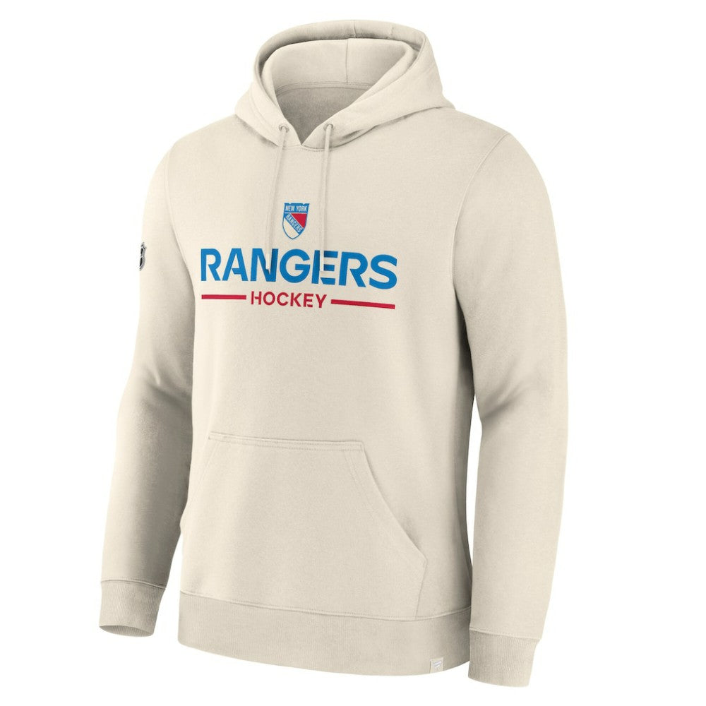 New York Rangers Fanatics Centennial Fleece Hoodie Beige