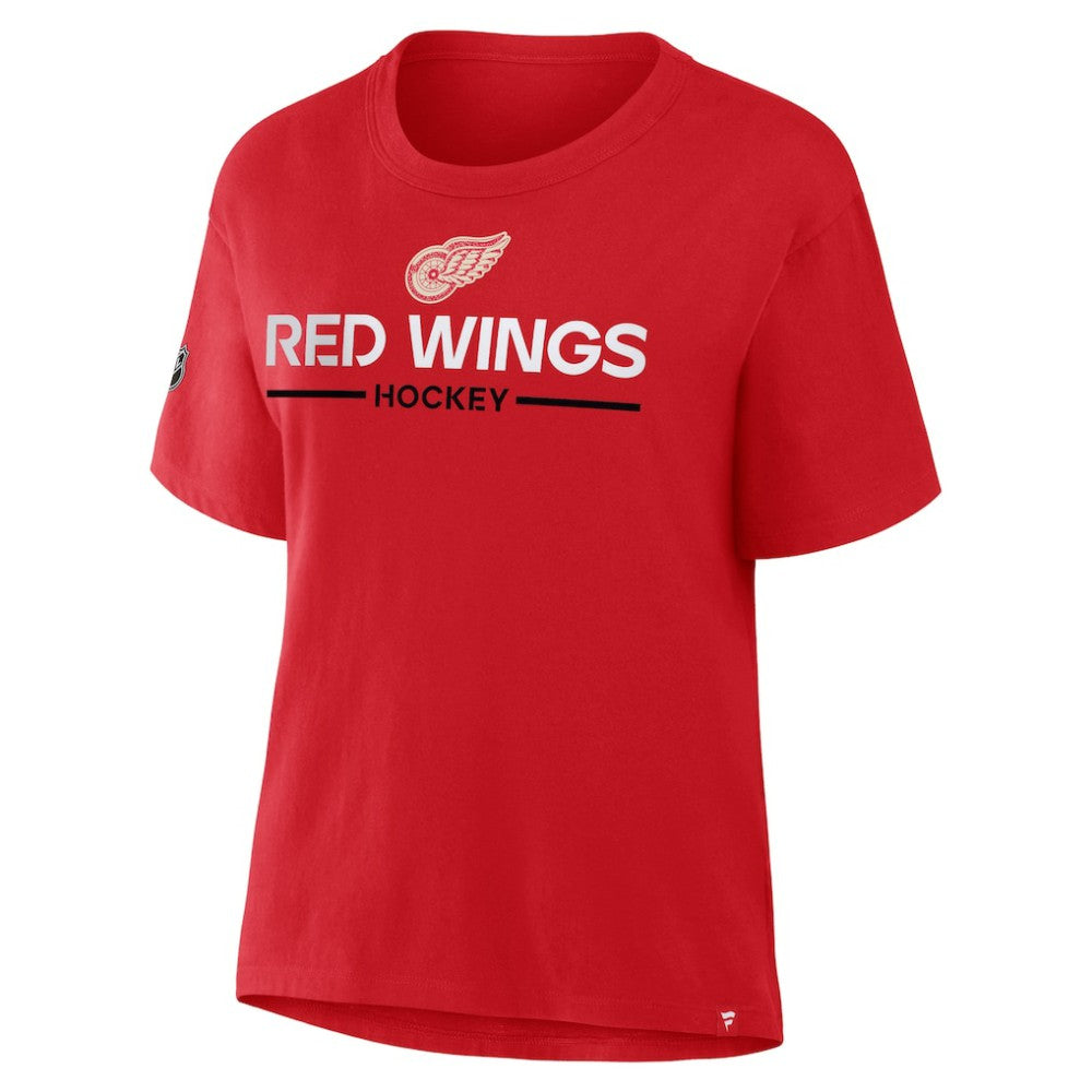 Detroit Red Wings Fanatics Women's Centennial T-Shirt Red