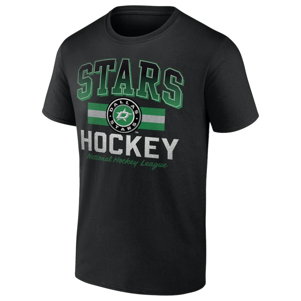 Dallas Stars Retro Stripe T-Shirt Black