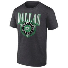 Dallas Stars Retro Seal T-Shirt Charcoal