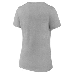 Dallas Stars Women's Retro Script V-Neck T-Shirt Gray