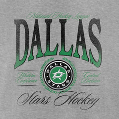 Dallas Stars Women's Retro Script V-Neck T-Shirt Gray