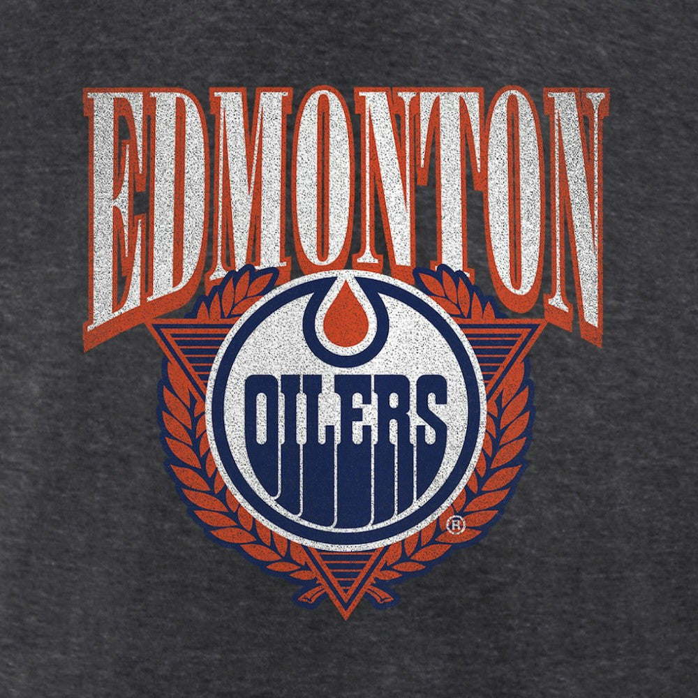 Edmonton Oilers Retro Seal T-Shirt Charcoal