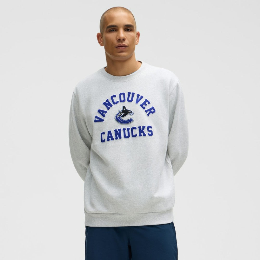 Vancouver Canucks lululemon Steady State Crew Heathered Core Ultra Light Grey