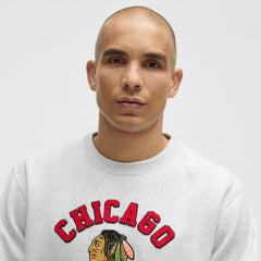 Chicago Blackhawks lululemon Steady State Crew Heathered Core Ultra Light Grey
