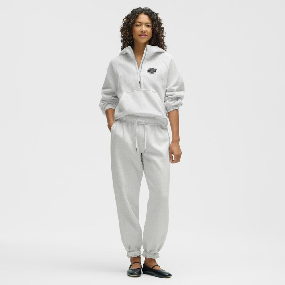 Los Angeles Kings lululemon Women's Scuba Oversized Half-Zip Hoodie Heathered Core Ultra Light Grey