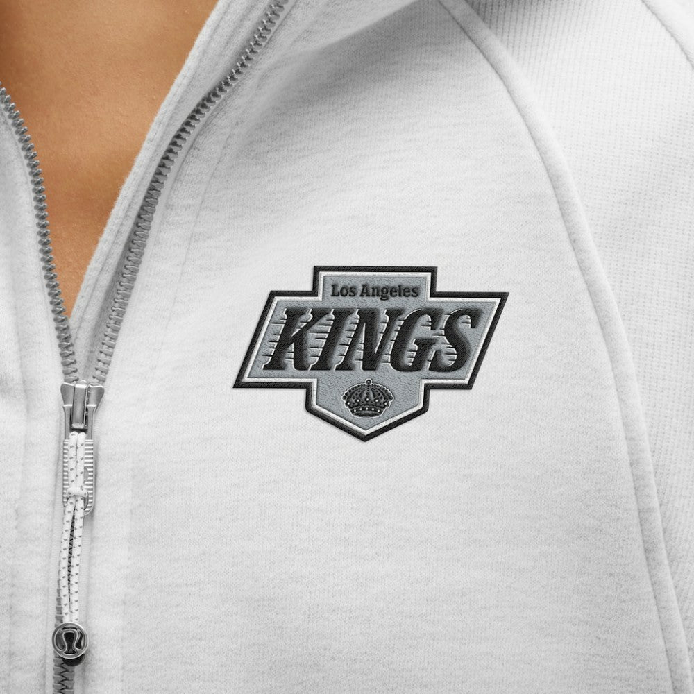Los Angeles Kings lululemon Women's Scuba Oversized Half-Zip Hoodie Heathered Core Ultra Light Grey