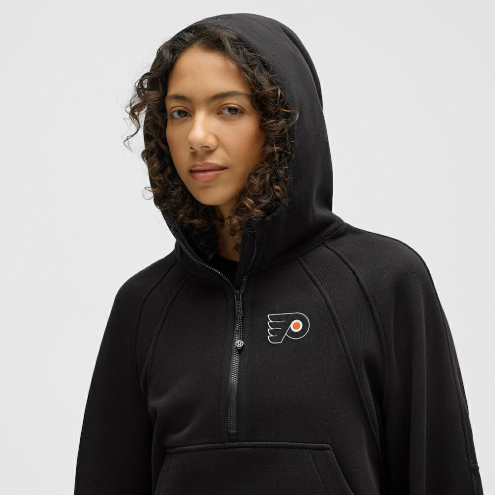 Philadelphia Flyers lululemon Women's Scuba Oversized Half-Zip Hoodie Black