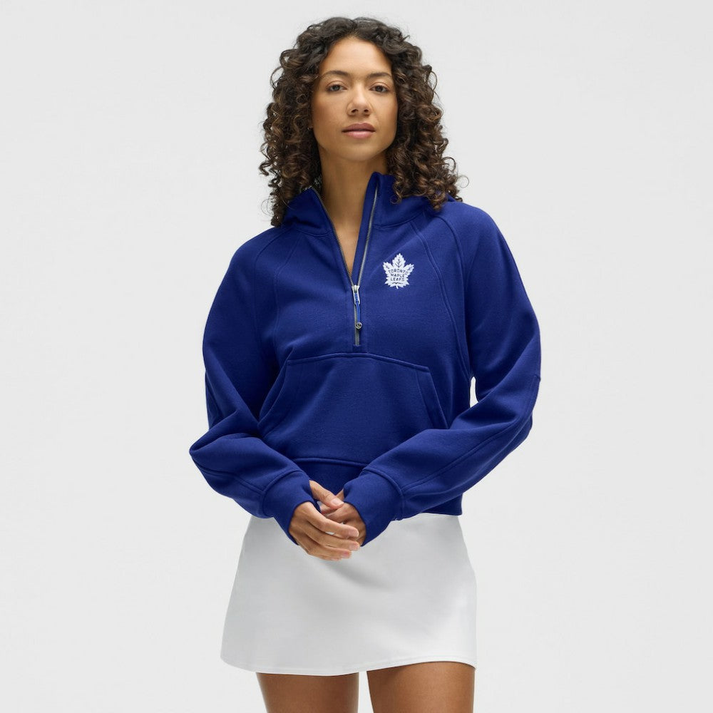 Toronto Maple Leafs lululemon Women's Scuba Oversized Half-Zip Hoodie Larkspur