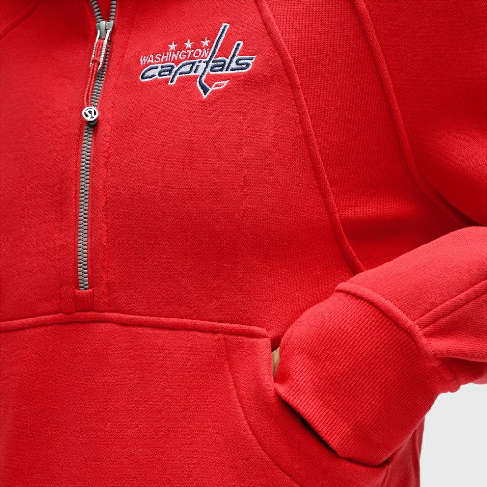 Washington Capitals lululemon Women's Scuba Oversized Half-Zip Hoodie True Red