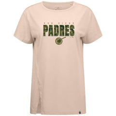 San Diego Padres Levelwear Women's Influx Protect W T-Shirt Khaki