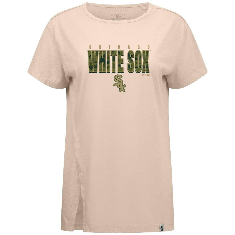 Chicago White Sox Levelwear Women's Influx Protect W T-Shirt Khaki