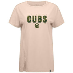 Chicago Cubs Levelwear Women's Influx Protect W T-Shirt Khaki
